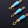 Rolling Rotating Fishing Gear Color Fast Link Silicone Swivels Connector Line Hook Fishing Floats