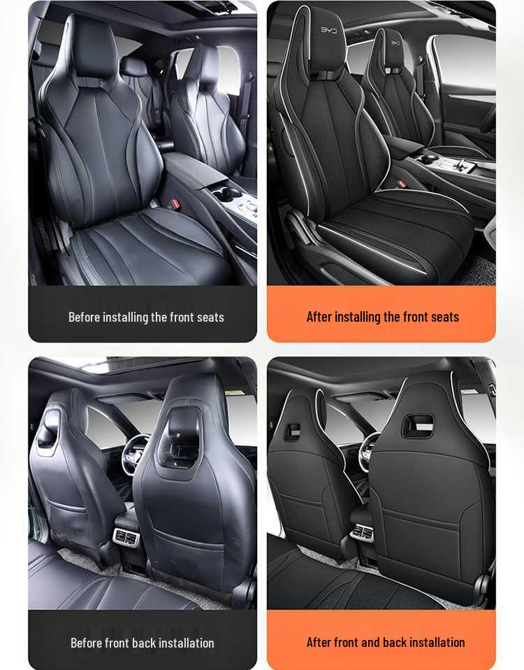 All-Season Linen Car Seat Covers for BYD Seal 06dmi - Breathable and Comfortable