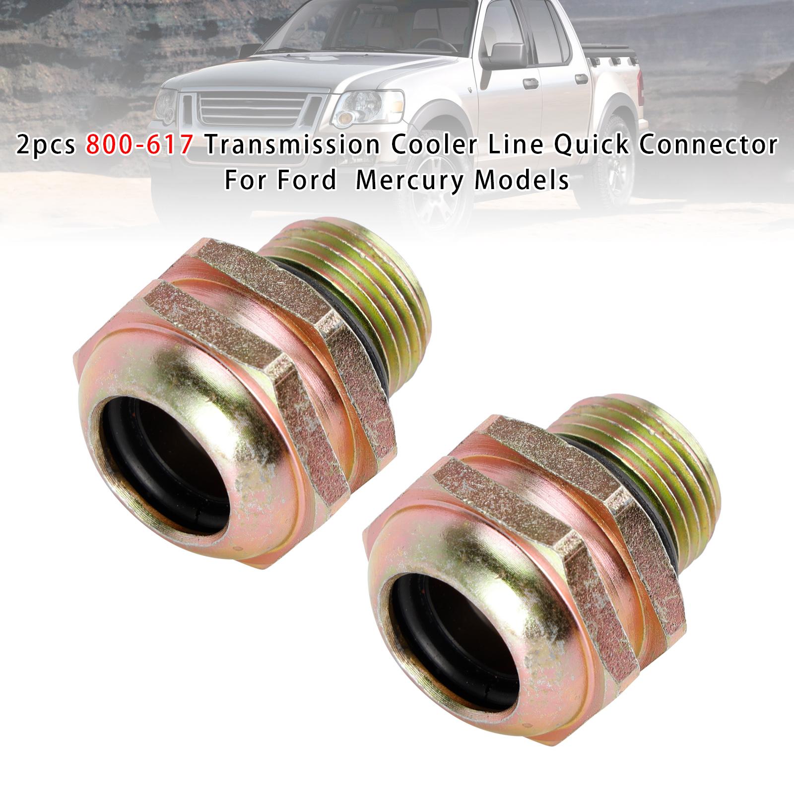 

2PCS 800-617 Transmission Cooler Line Quick Connector For Ford Mercury Models
