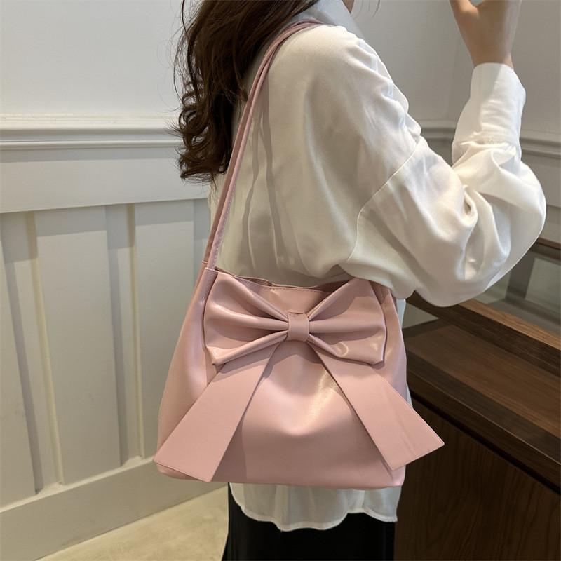 Stylish Large Capacity Butterfly Knot Tote Bag For Women Perfect For Daily Commuting