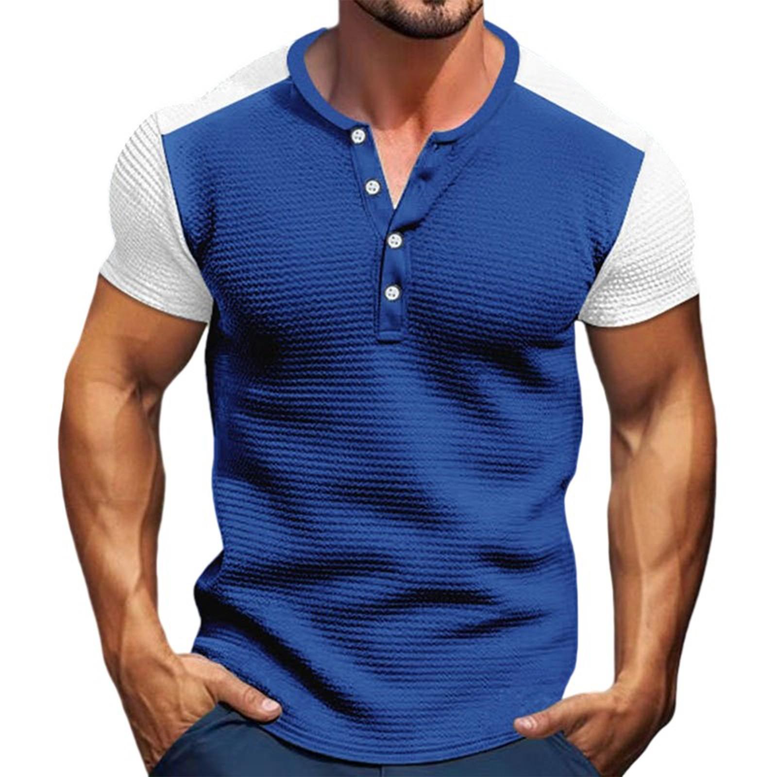 

Мужская однотонная классическая рубашка с короткими рукавами в спортивном стиле XXL