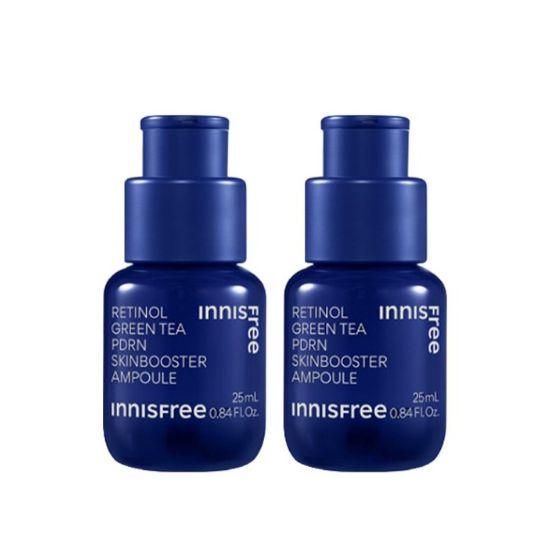 

Innisfree Retinol Green Tea PDRN Skin Booster Ampoule Anti-Aging & Hydrating 25ml × 2
