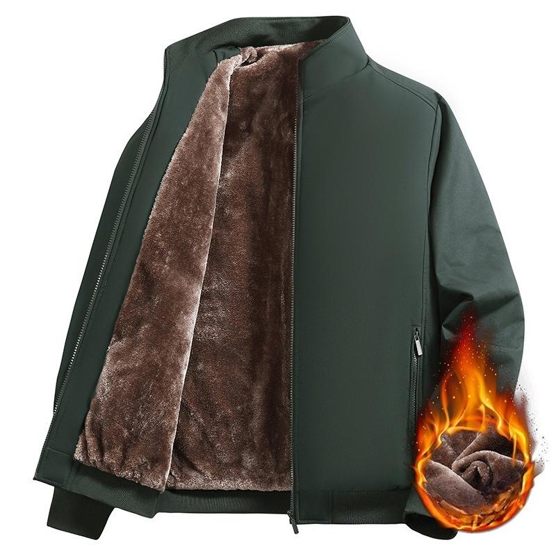 Men Windbreaker Streetwear Winter Fleece Jackets Thicken Warm Varsity Jacket Coat For Men Parkas Overcoats