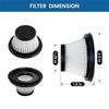 A65T-For Horse Power For Duck Vac 8 Pack Replacement Compact Cordless Vacuum Filters For Duck Vacuum Cleaner