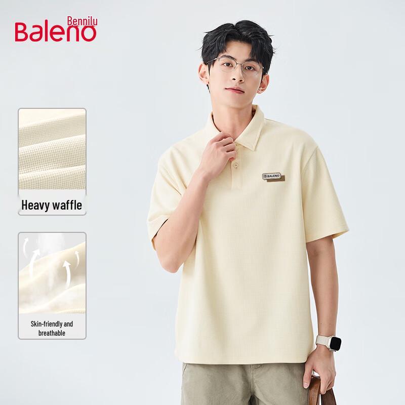Baleno Men s Waffle Knit Short Sleeve Polo Shirt XL