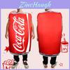 Costume Cosplay Unico di Coca-Cola Per Divertimento di Halloween Ideale Per Spettacoli Sul Palco E Feste