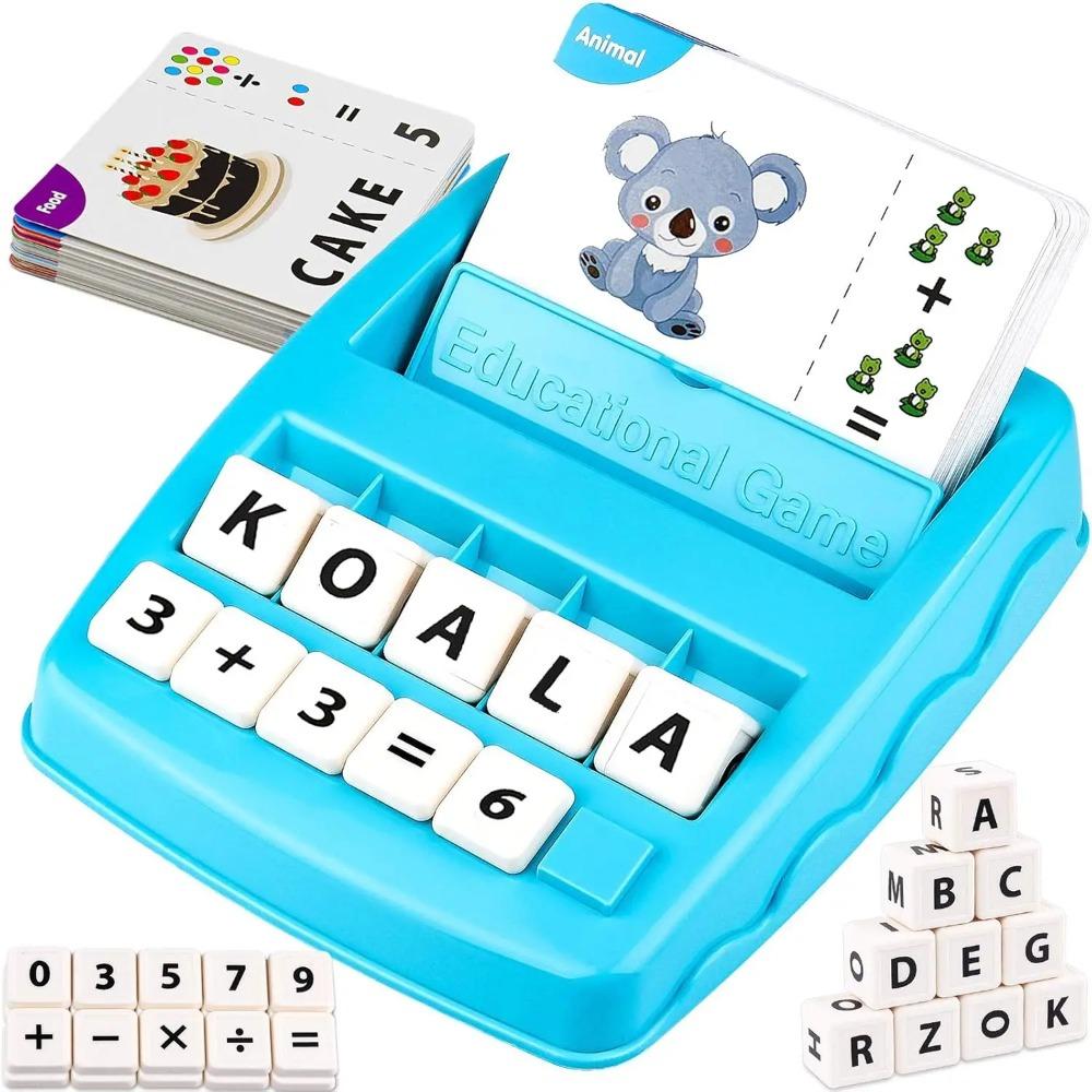 Vzdělávací hračky Hry pro učení pro děti 2 v 1 Spojování Písmena Pravopis Čísla Poznávání Raná matematická hra pro kluky Dívky Dárky