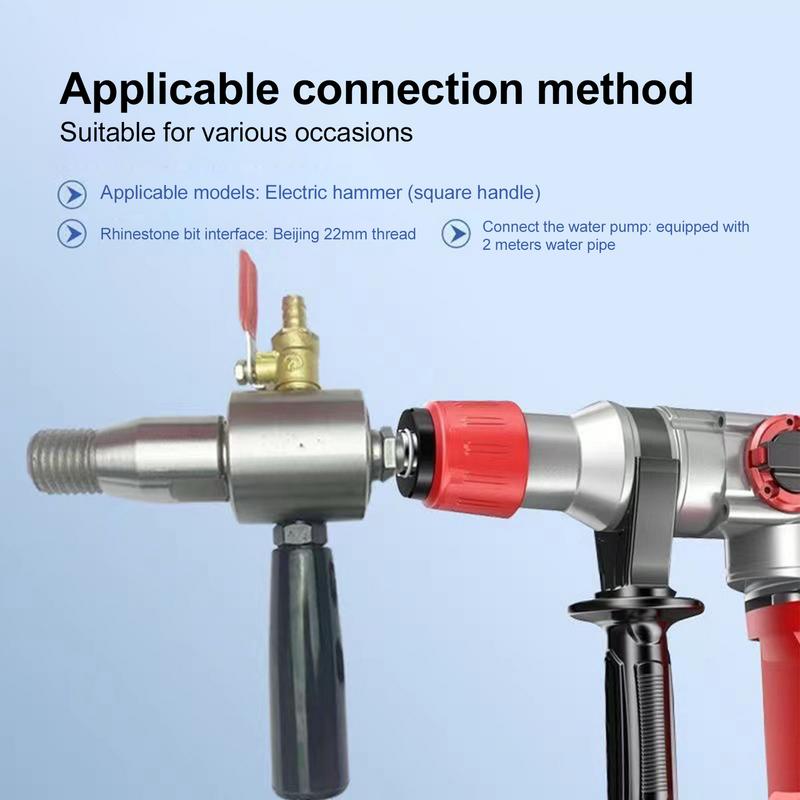 Electric Drill Turn Water Drill Tool Electric Drill Twist Water Drill Tool Electric Hammer Adapter for Home Repair Decoration