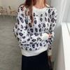 Lässiger einfarbiger Strickpullover für Damen, V-Ausschnitt, Rundhalsausschnitt, Warm, Täglich, Langarm-Bluse