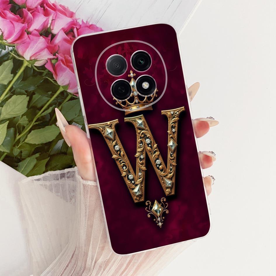 For OPPO F29 Pro 2025 Case Fashion Initial Letters Soft Silicone Protective Phone Cover For OPPO F29 Pro 5G CPH2705 F29Pro Shell