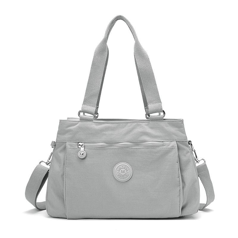 

Модная повседневная женская сумка через плечо, простая, универсальная, легкая, с несколькими карманами, нейлоновая сумка через плечо большой емкости для мам 34*14 * 23cm