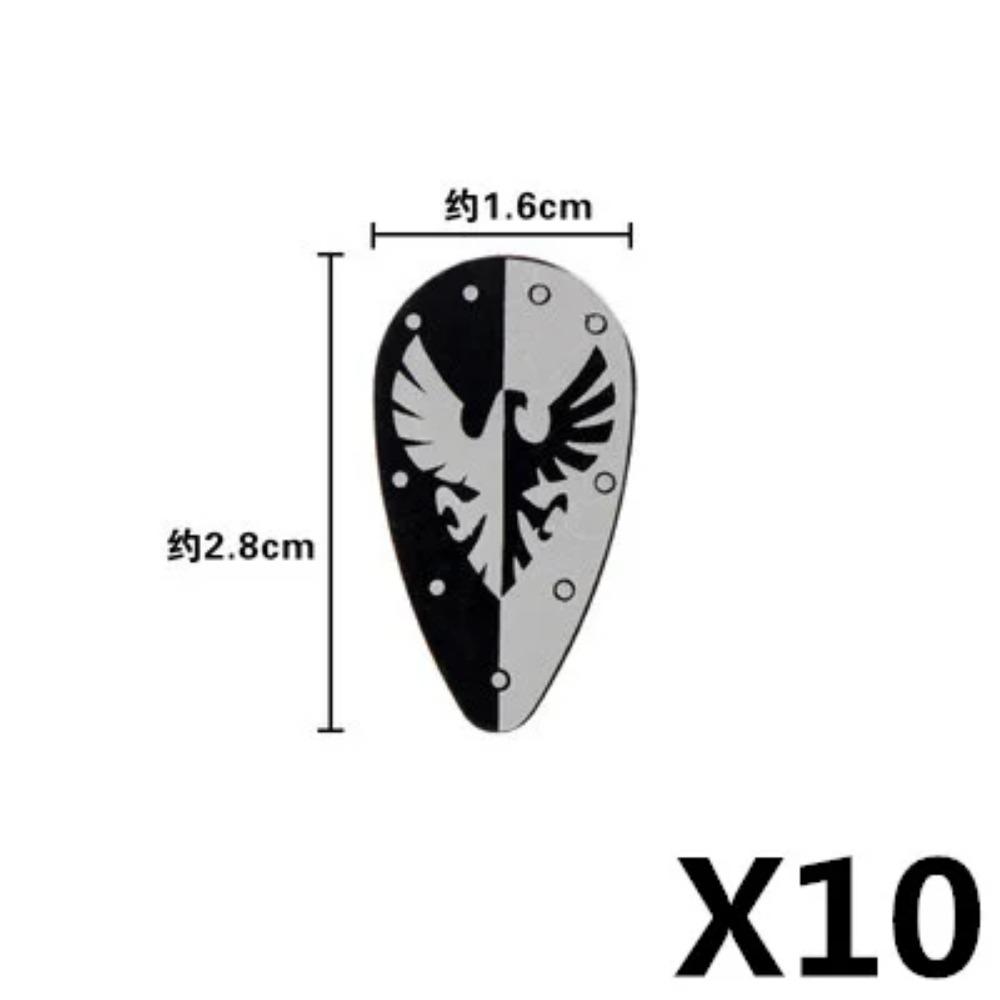 

MOC Военные Строительные Блоки Средневековые Фигурки Солдат Оружие Аксессуары Красный Лев Черный Орел Рыцарские Доспехи Щит Мини Кирпичики