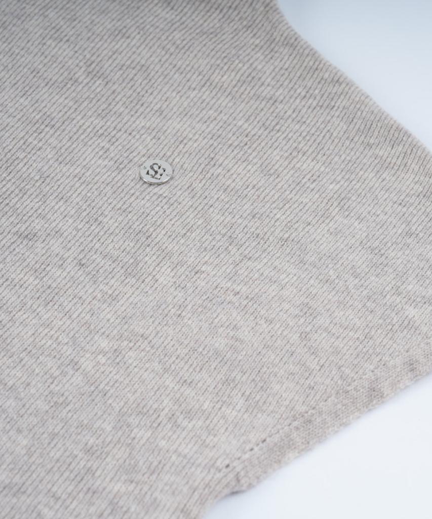 STARRYEYED Renewal Cashmere Mock Neck Cap Sleeve Knit (Oatmeal)