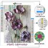 5D DIY Diamond Painting Cross Stitch Flowers Diamond Embroidery Mosaic Wall Art Home Decoration