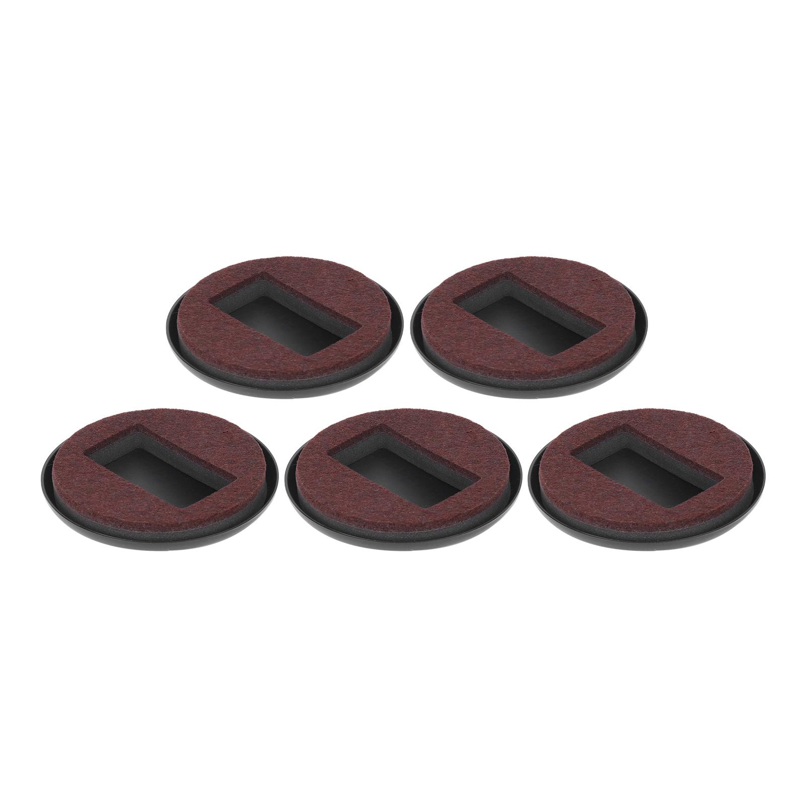 

5Pcs Felt Caster Cups Bottom Furniture Pads for Hardwood Floors Sliders Prevent Scratches