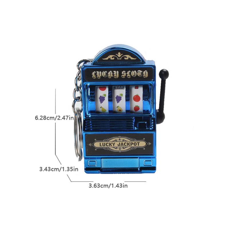 Portachiavi Lucky Jackpot Vintage Fruit Slot Machine Antistress Giocattolo Portachiavi Divertente Creativo Auto Portachiavi Gioiello Regalo Per Bambini