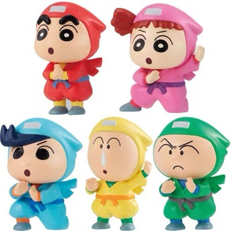 Crayon Shin-chan Ninja Series Blind Box: Shin-chan, A-dai, Masao Figures - Cute Desktop Gift.