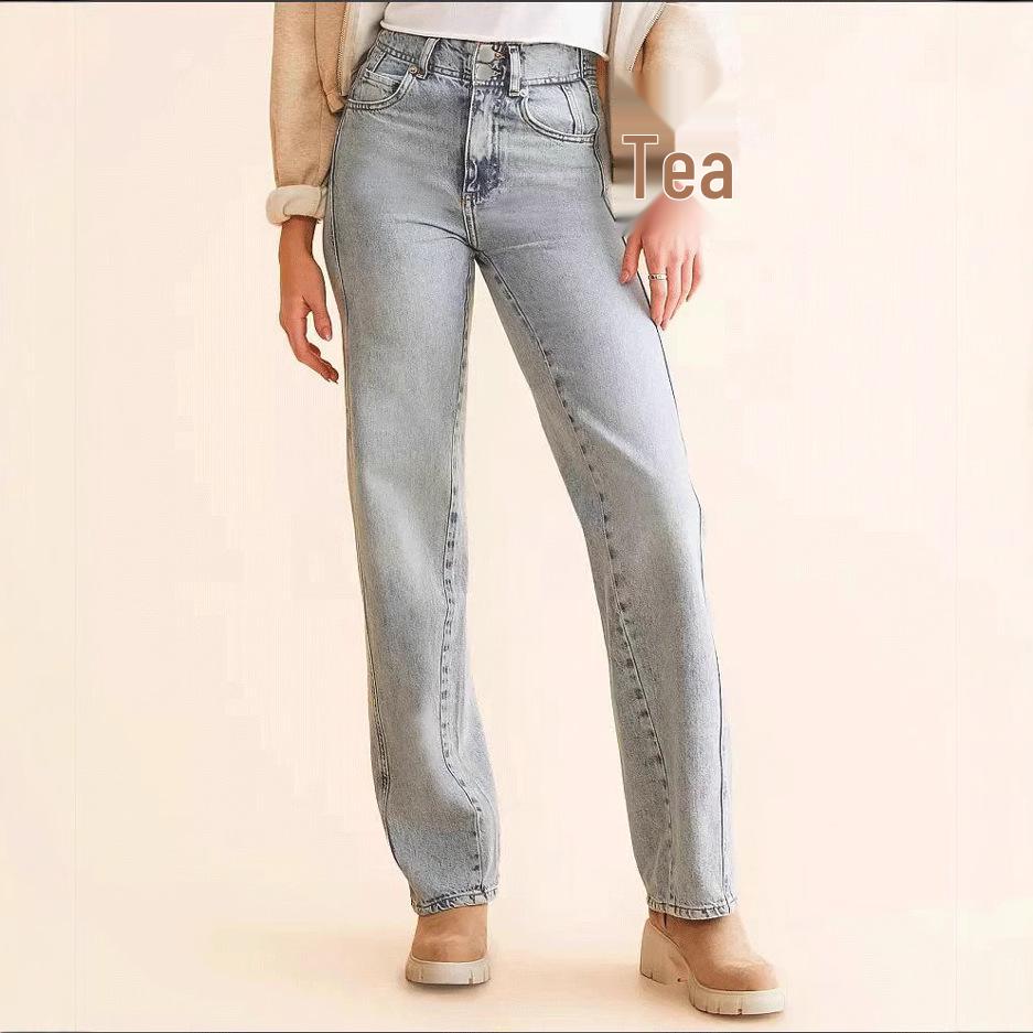 2024 Stijlvolle Europese & Amerikaanse Dames Slim Fit Veelzijdige Jeans