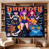 Huntrx Cyberpunk Fashion Clear Pattern Tapestry, Wall Decor for Apartment, Studio and Photoshoot Backdrop,Perfect Gift