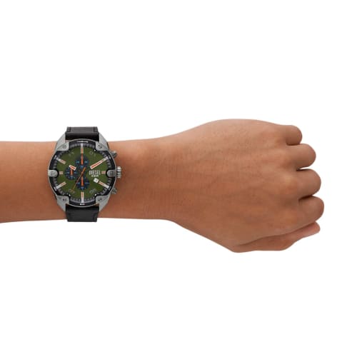 Diesel Watch with Spikes, DZ4626, Black