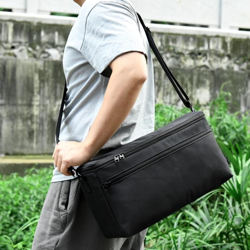 Nylon Carrying Case For 40W Wireless Speaker Adjustable Shoulder Strap Double Zippers Design Spacious Compartment
