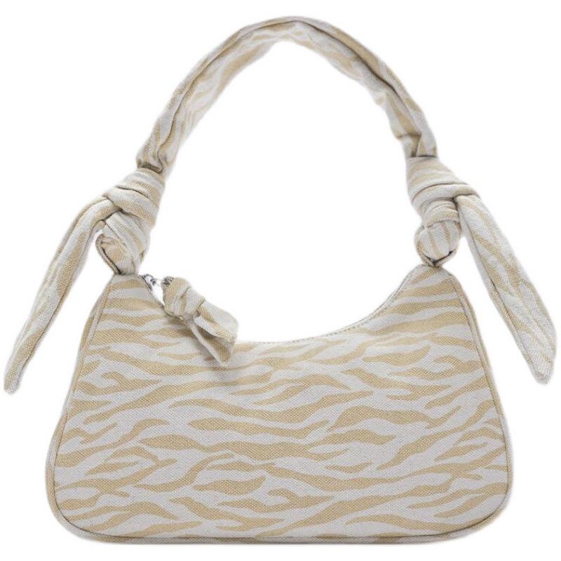 

Новые женские сумки через плечо с принтом зебры, винтажные высококачественные холщовые сумки под мышками, модные повседневные женские сумки