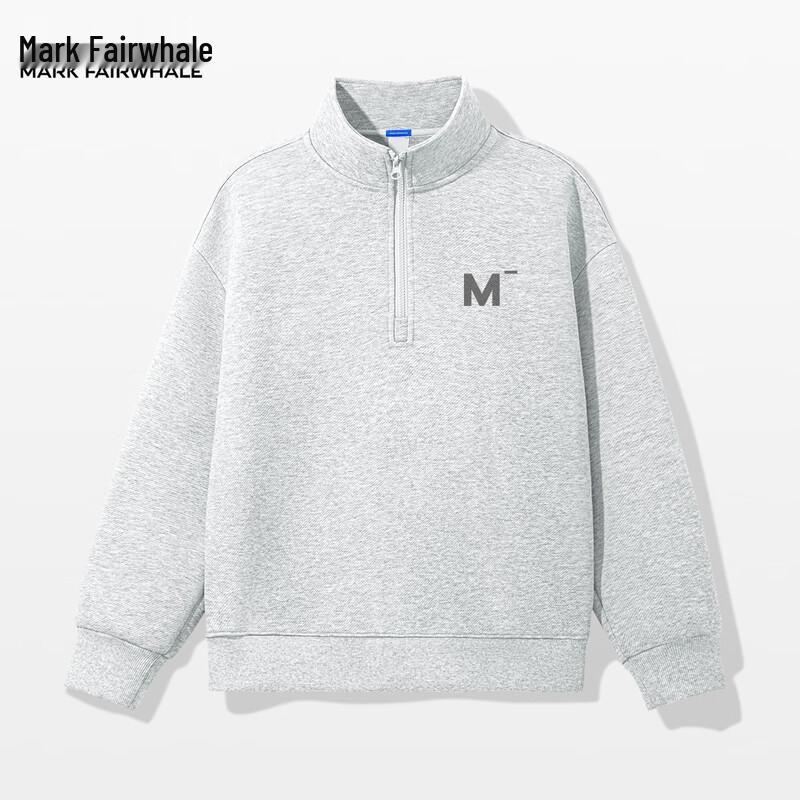 Mark Fairwhale Herren Half-Zip Stehkragen Sweatshirt