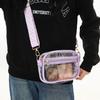 New trendy Hong Kong style transparent pvc messenger bag transparent shoulder bag beach bag messenger bag