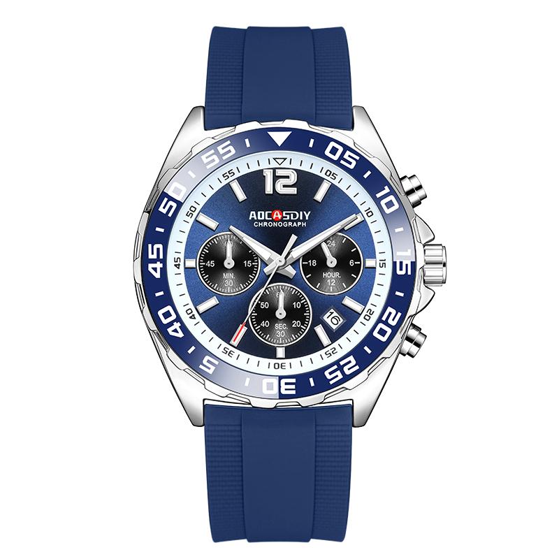Top Brand Luxury Watches for Men Luminous Date Multifunction Waterproof Chronograph Quartz Wristwatch Clock Gifts reloj