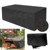 Waterproof Patio Furniture Cover - 150x90x75 Cm Rectangular Garden Table Protector with Windproof Design, Oxford Polyester 420D, Adjustable Hem