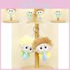 Adorable Porte-clés en Peluche Poupée Morveuse Jaune Mignonne Coton PP Peluche Courte Douce