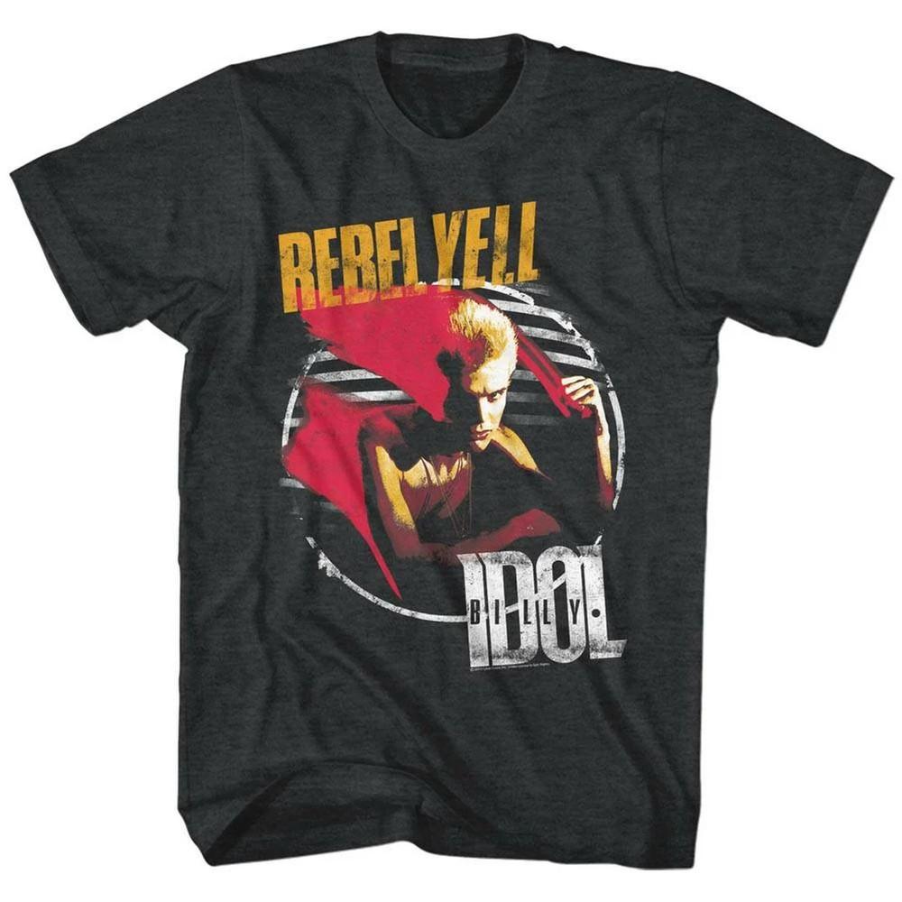 Billy Idol Rebel Yell Tour T Shirt Full Size S-5XL Unisex T-Shirt XXL