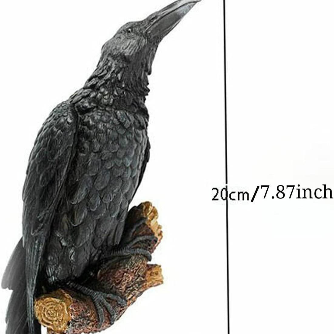 Black Crow s Perch Wall Sculpture Wall Pendant Resin Sculpture Crafts