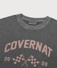 COVERNAT Flag Graphic Pigment Sweatshirt Charcoal