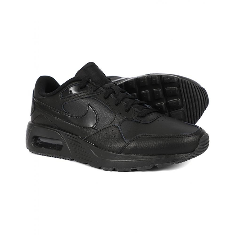

Nike Air Max Sc Leather Running Shoes Triple Black