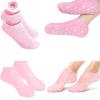Kathuzz Combo of Silicone and Spa Gel Socks (1 + 1 Pair) for Women - Crack Heel Repair, Dry Foot Moisturizer With Natural Oil & Vitamin E - Pink