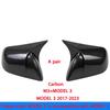 For Tesla Model 3 Model Y Rear View Door Wing Side Mirror Cover Caps Shell Case Rearview Cap Exterior Accessories Carbon Fiber