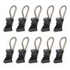 10pcs Sturdy Metal Materials Towel Clip With Hanging Hoop Portable for Kitchen Bathroom and Household Daily Use