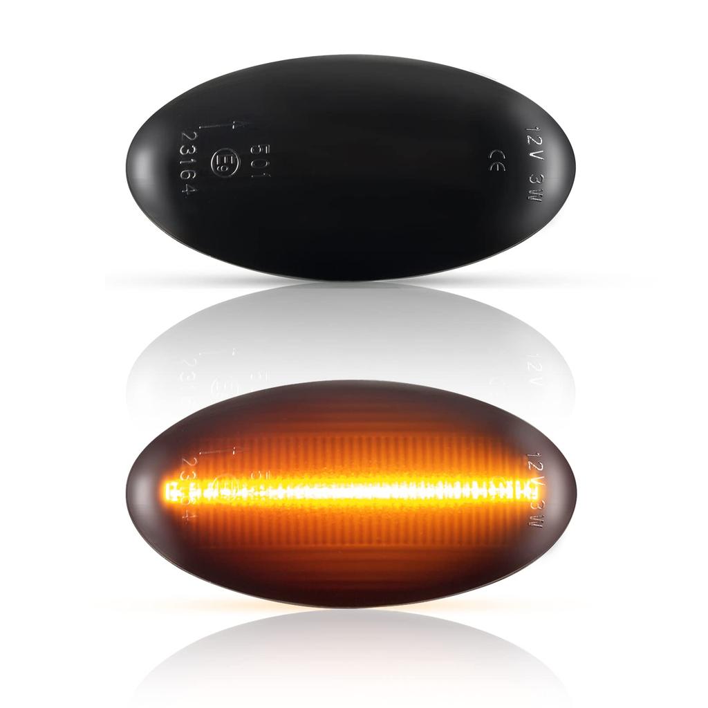 Popmotorz LED Side Marker Turn Signals for Suzuki Sequential Flowing Type High Brightness LEDs with Canceller Fits Suzuki Wagon Carry - - Built-in -