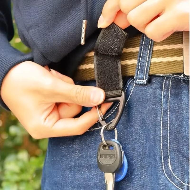 3 PCS Tactical Molle Belt Keeper Webbing Clip Keychain Holders Backpack Carabiners Hook Water Bottle Hanger Key Ring Clasp Clip