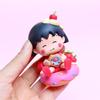 Cute Chibi Maruko-chan Figurine: Daily Series Cartoon Girl Doll Decor