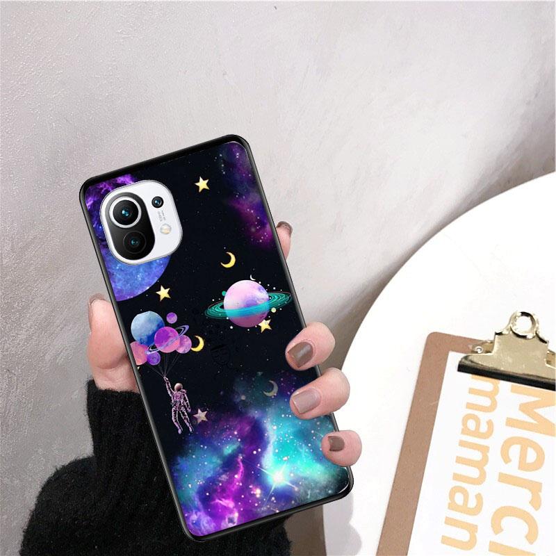 Moon Astronaut Phone Case for Xiaomi 12 Mi 10T 11T 11 Pro 10 10T 11 Lite 10pro 11Ultra Poco X3 Pro Poco F3 M3