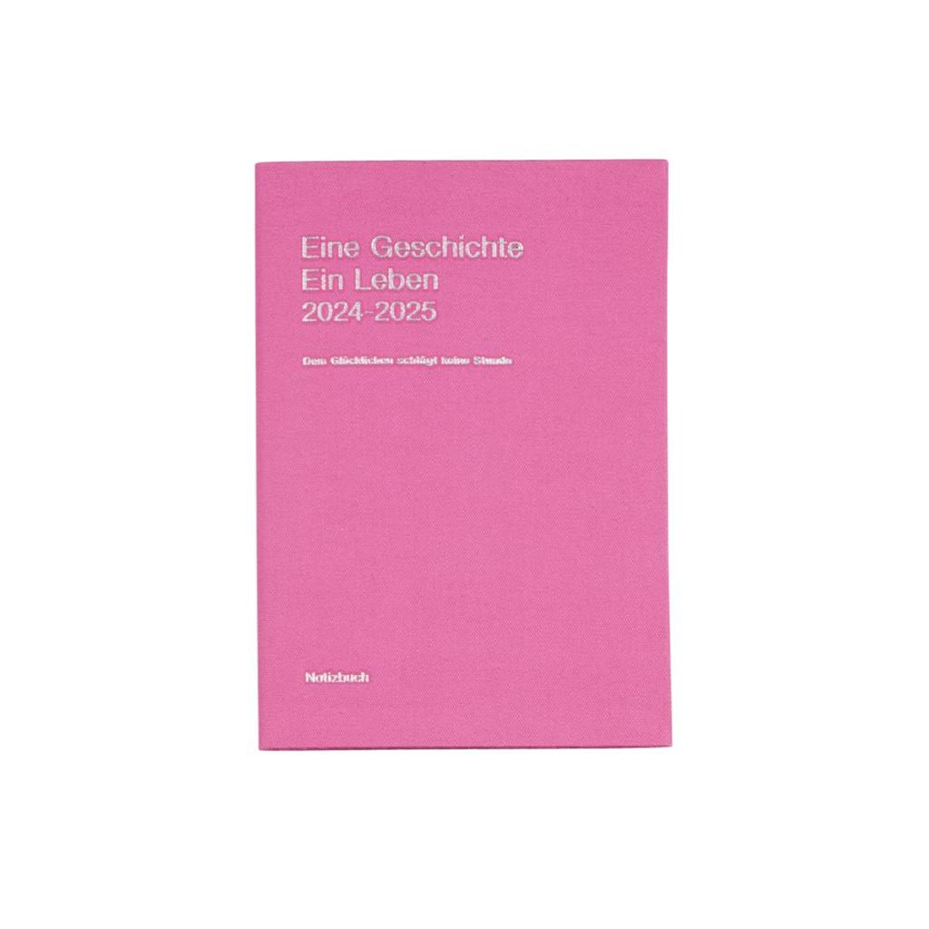 Delfonics Planner 2025 Edition (Starts October 2024) B6 Monthly Linen Planner (Pink)
