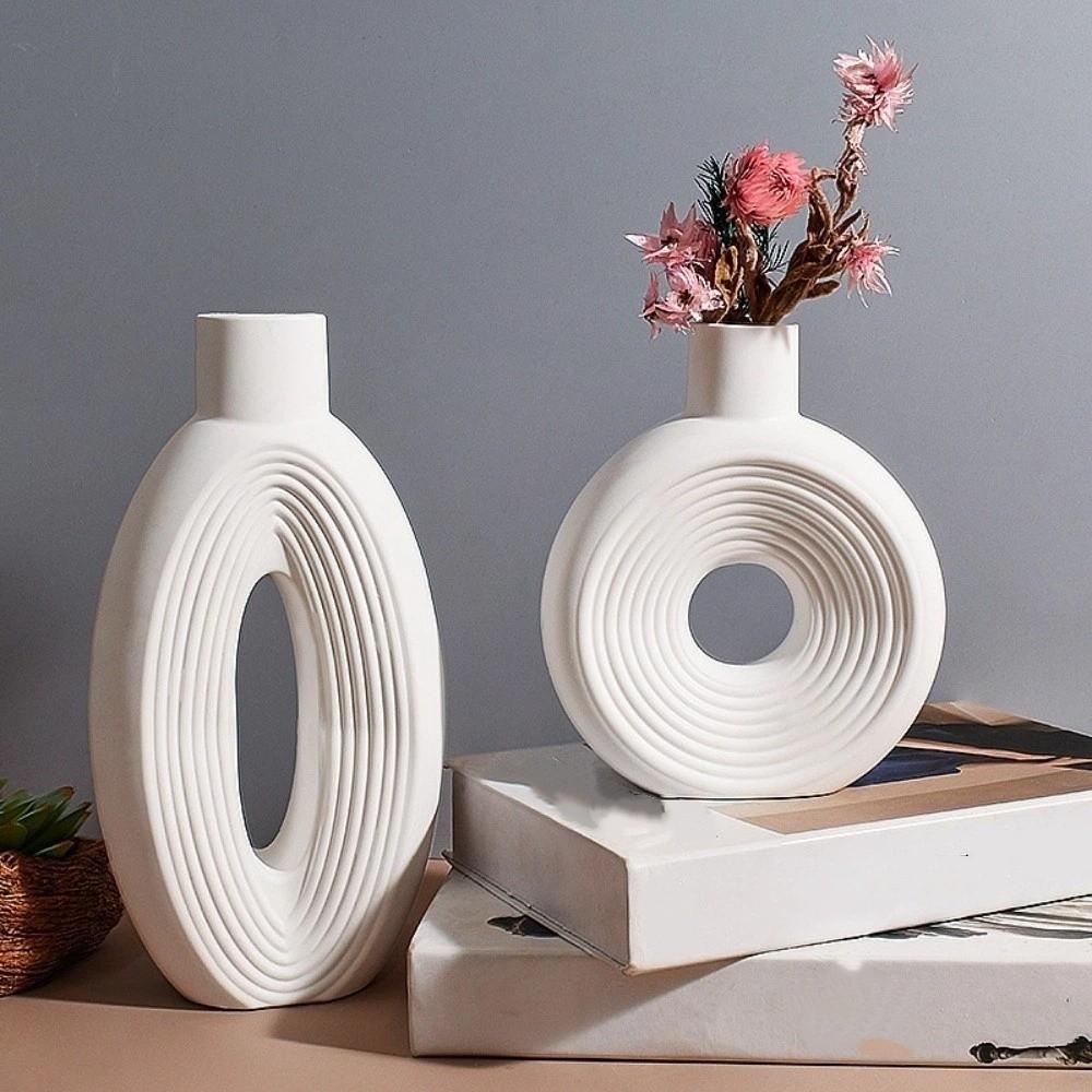 Oval Stripe Silicone Vase Mold Non Toxic Epoxy Resin Mold Reusable Mold Soap Mold  Craft Workshops