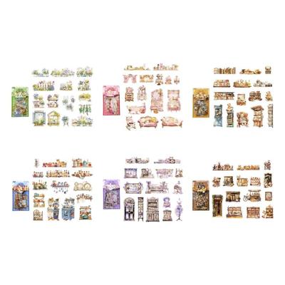 Caiete cu Stickere Decorative Artistice pentru Scrapbooking, Jurnalizare, Artă și Meșteșuguri, Album, Jurnal cu Puncte, Jurnal