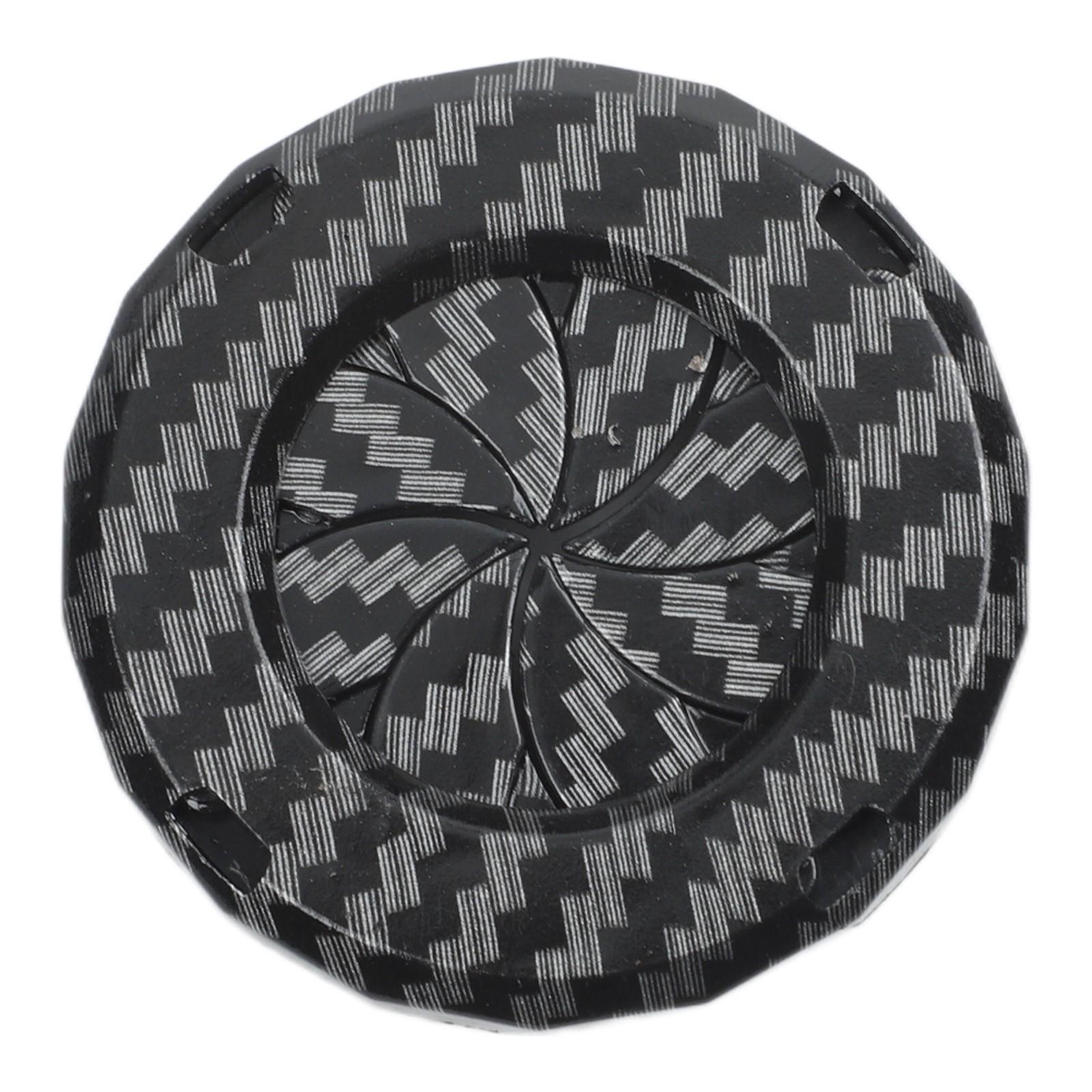 Ignition Switch Cover Carbon Fiber Pattern Start Stop Button Rotary Ring