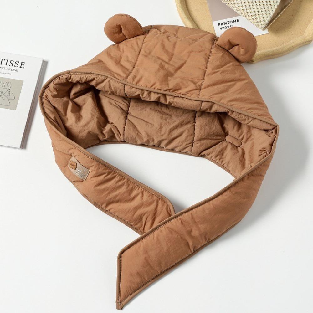 Thickened Down Cotton Pullover Hat Cold Resistant Ski Lei Feng Hat Leisure Winter Pilot Hat Men