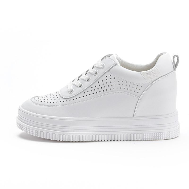 

Net shoes new little white shoes women s inner height increase women s shoes muffin platform casual slope heel single shoes small versatile 36
