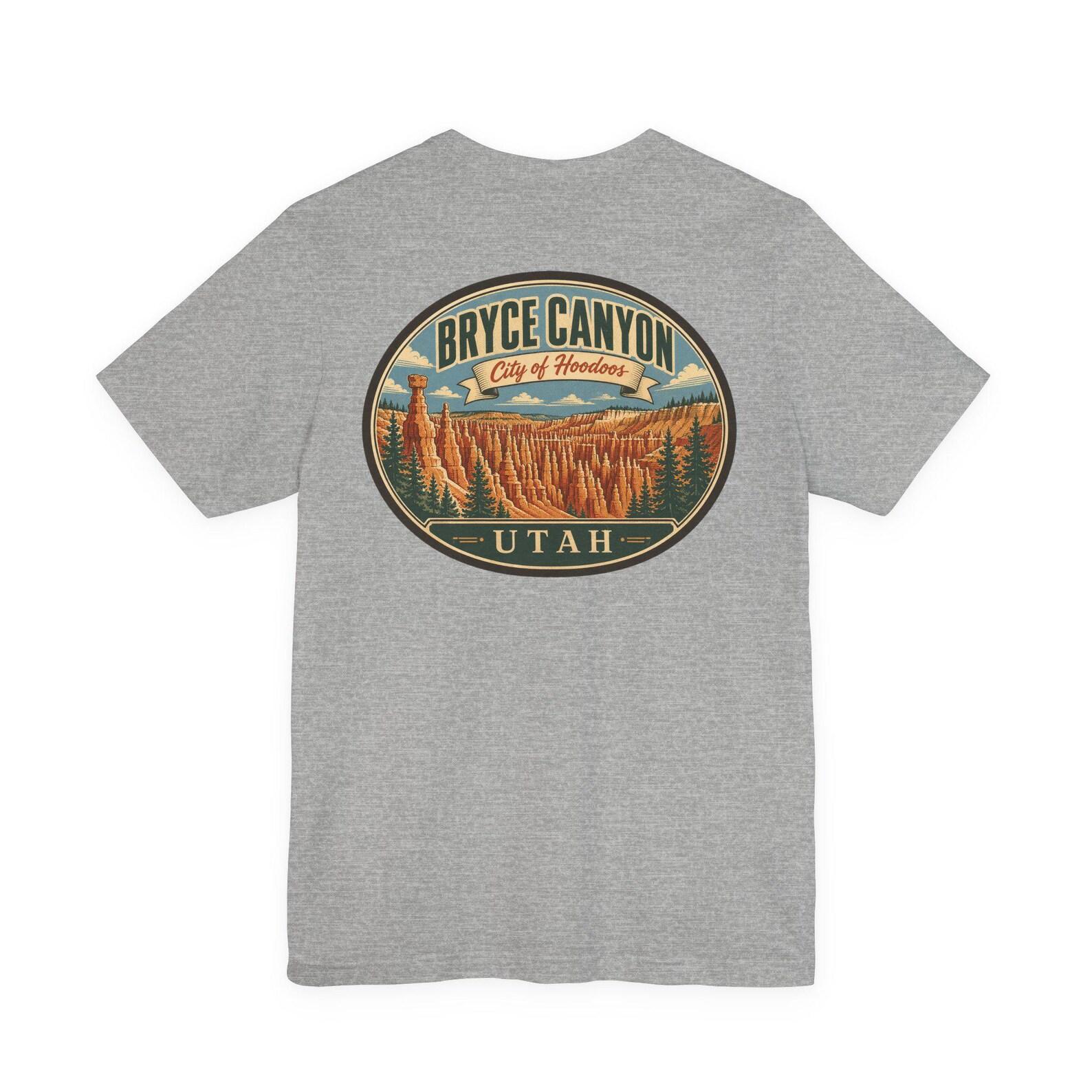 Bryce Canyon - Mid Century National Park T-Shirt | Retro Utah Hoodoo Graphic Tee | Vintage Travel Souvenir Shirt L