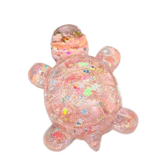 

Transparent Sequin Turtle Ornaments Glitter Small Turtle Figurine for Fairy Gardens Aquarium DIY Crafts Desktop Decoration